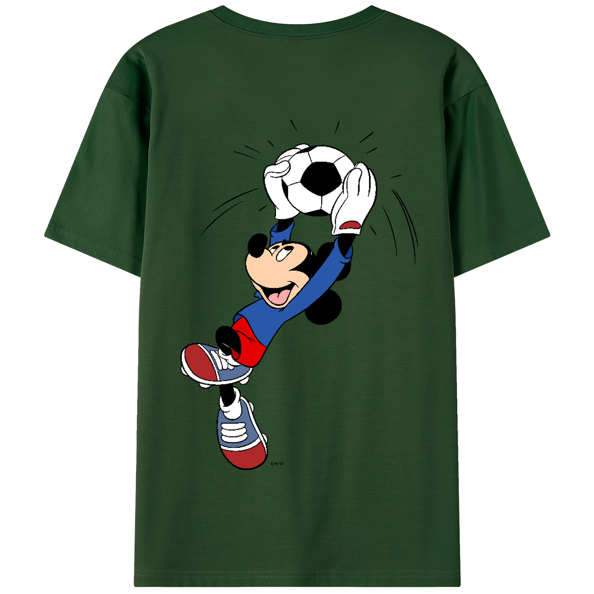 （画像用） ミッキーマウス Mickey Mouse 綿100％半袖Tシャツ（背面プリント）